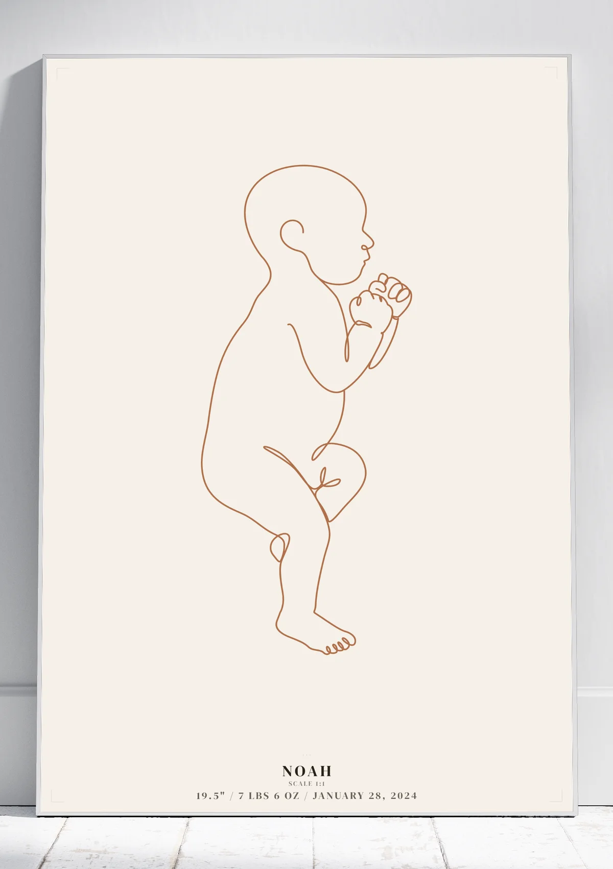 Cream & Copper poster