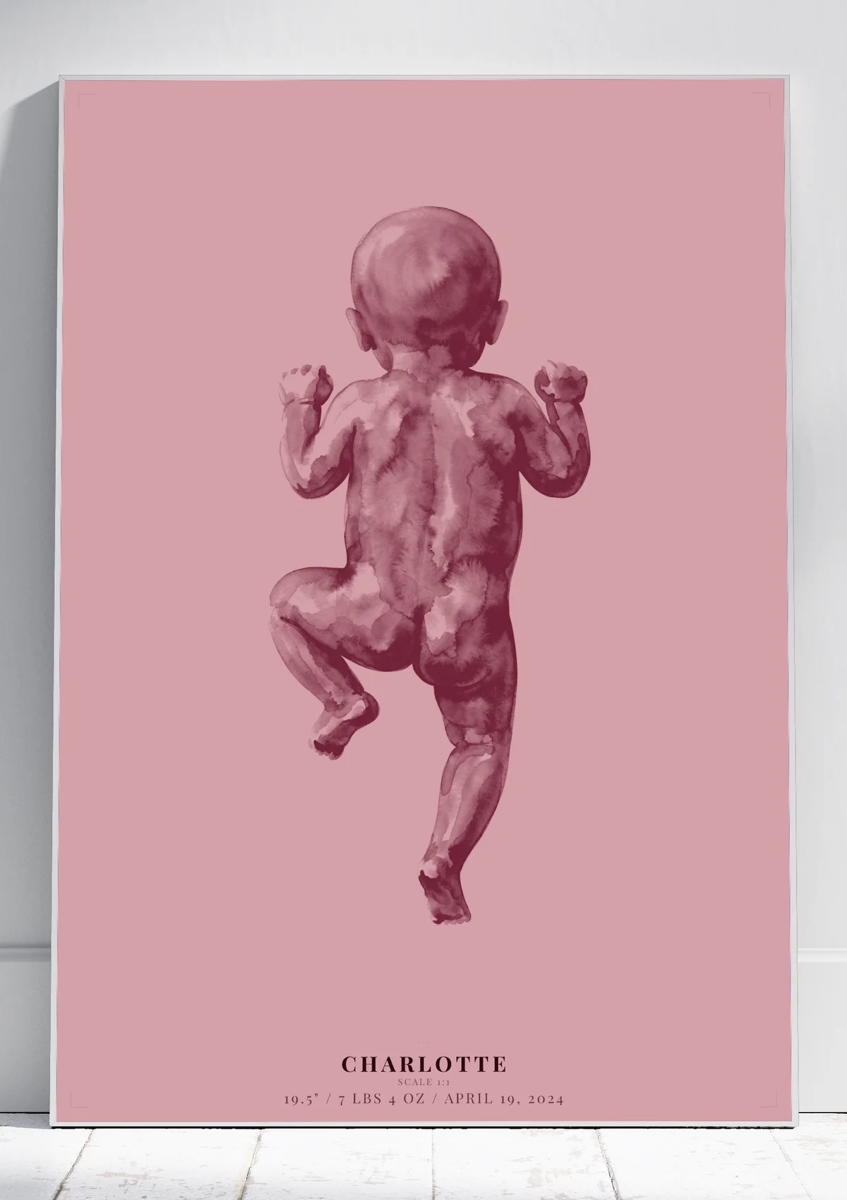 Dusty Rose & Burgundy poster