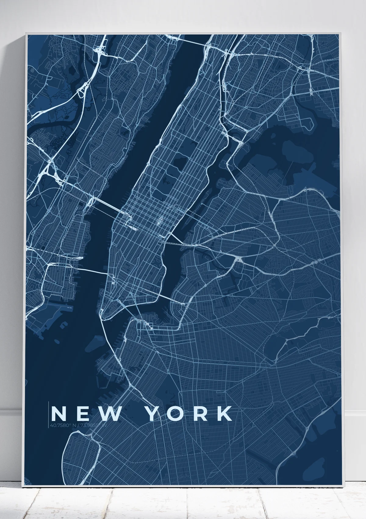 New York Blueprint poster