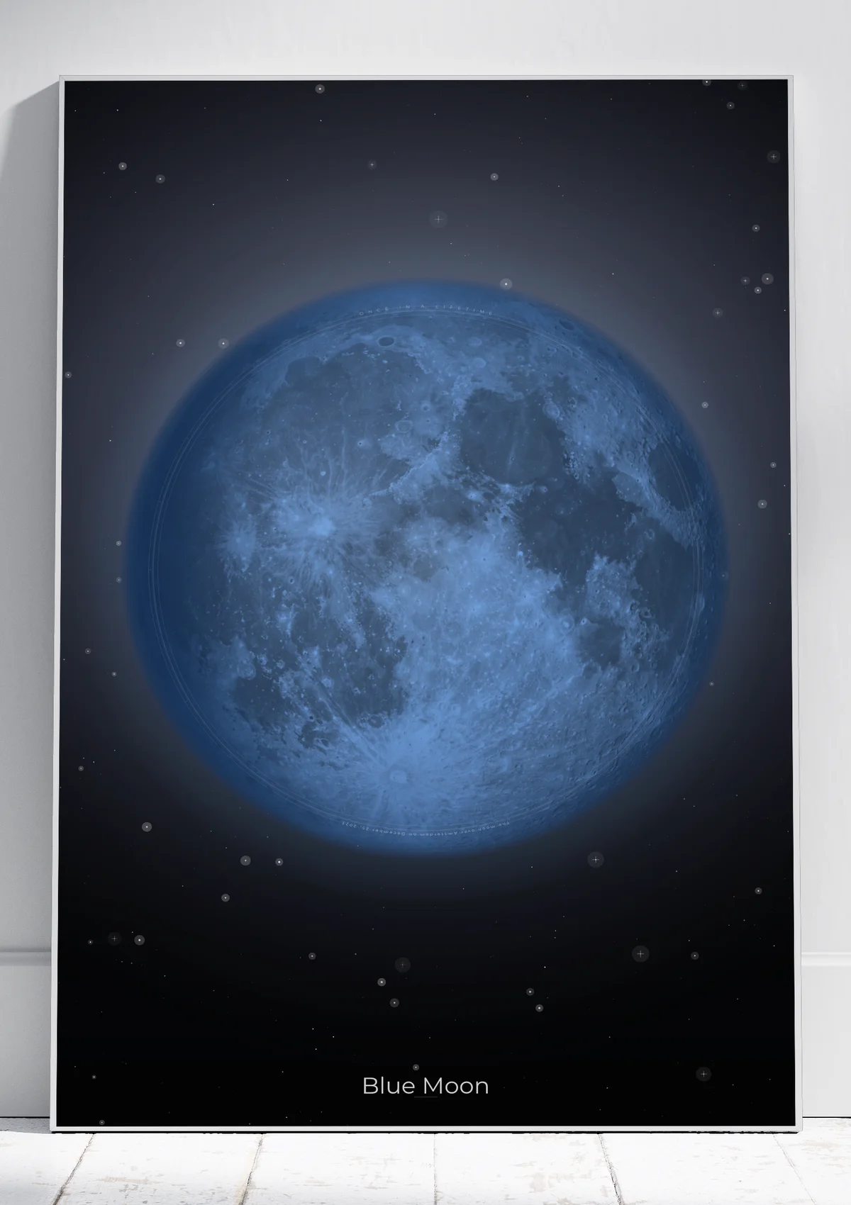 Slate Blue Moon poster