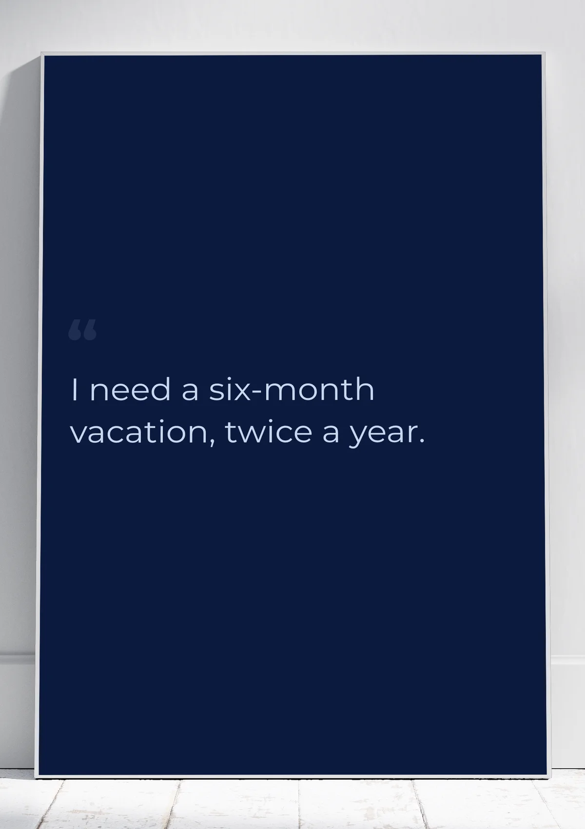 Navy Modern poster